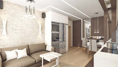 Проект 2-х комнатной квартиры площадью 62 кв. м. в Раменском