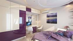 фиолетовая спальня дизайн фото
