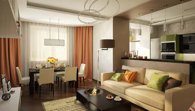 Дизайн четырехкомнатной квартиры в Одинцово