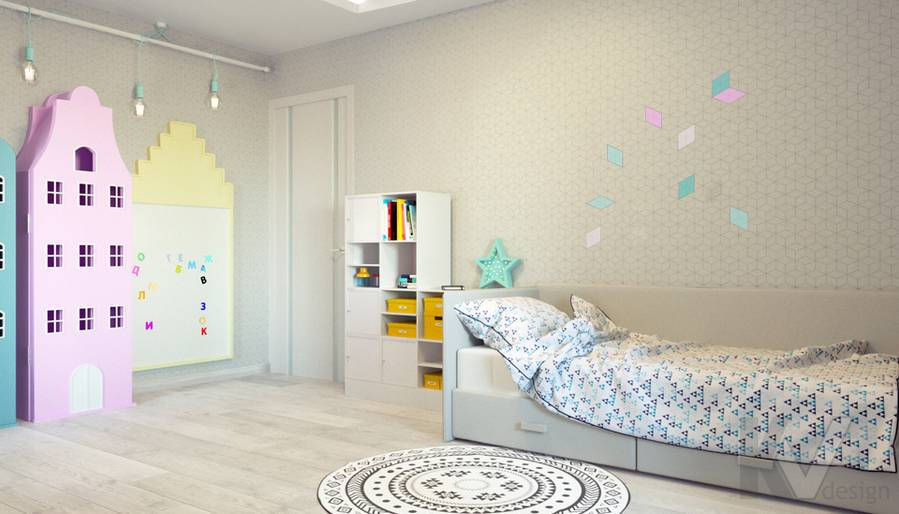 Дизайн детской в 3-комнатной квартире, Тропарево-Никулино - 3