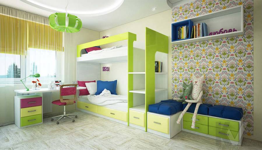 дизайн детской комнаты в 3-комнатной квартире 100 кв.м., Мытищи - 2
