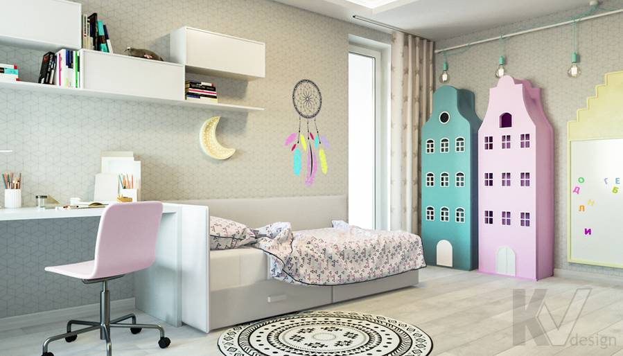 Дизайн детской в 3-комнатной квартире, Тропарево-Никулино - 2