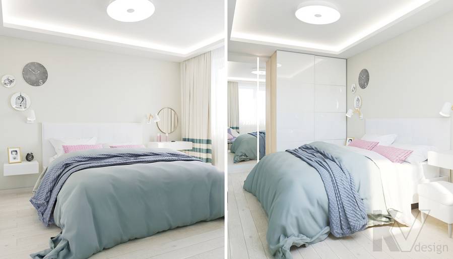 Дизайн спальни в 3-комнатной квартире, Тропарево-Никулино - 1