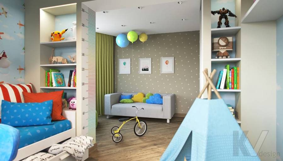 Дизайн детской в 2-комнатной квартире, Некрасовка Парк - 4