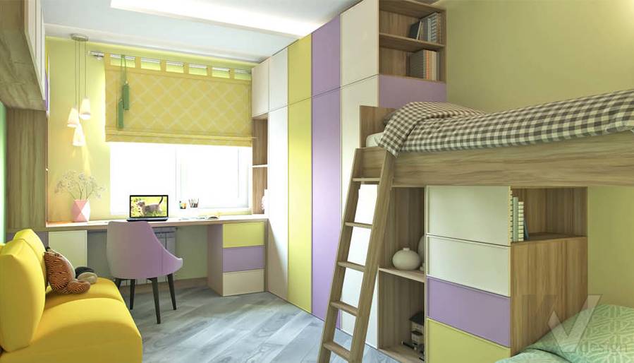 дизайн детской в 3-комнатной квартире, Войковская - 1