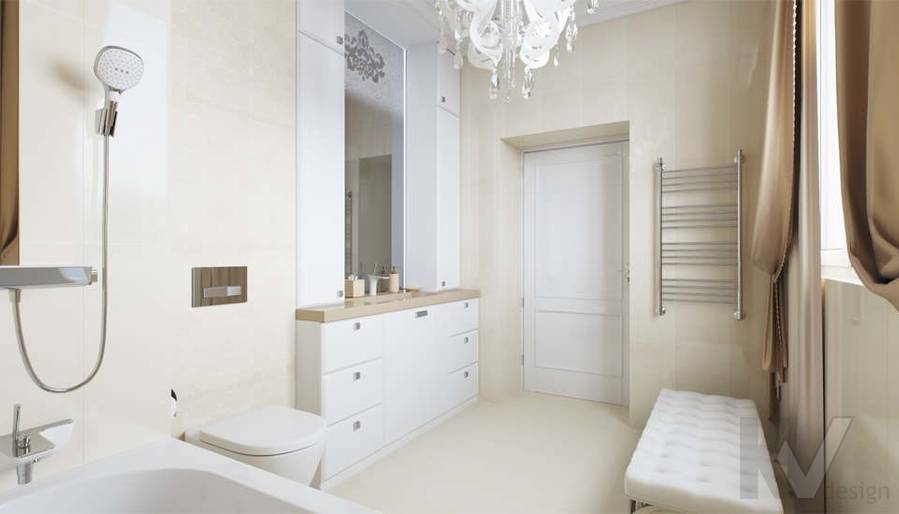 Дизайн ванной комнаты в доме 500 кв.м., Поведники - 2