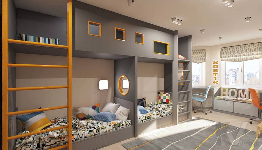 дизайн детской комнаты в квартире П-3М, Владыкино - 4