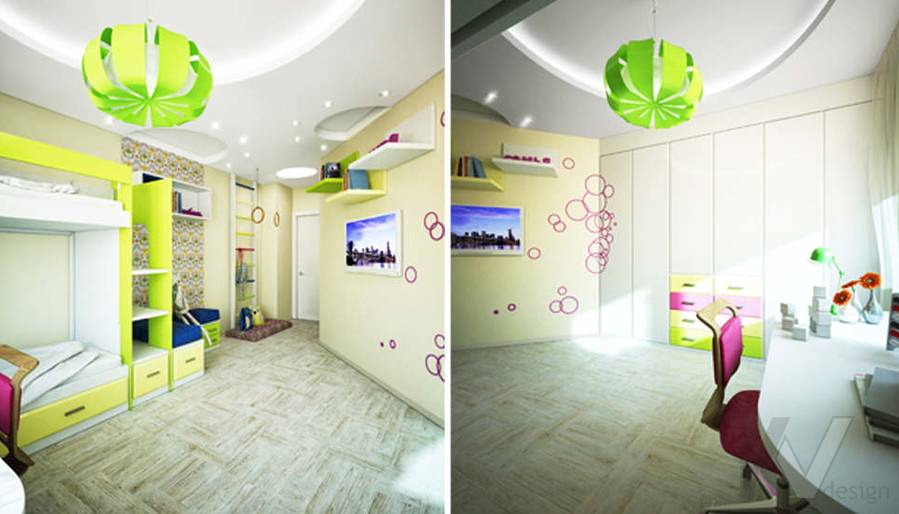 дизайн детской комнаты в 3-комнатной квартире 100 кв.м., Мытищи - 3